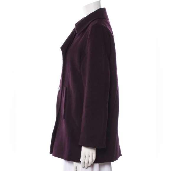 Vince Wool Peacoat Blazer Jacket Purple Women’s Size Large Pristine Condition - Picture 3 of 10